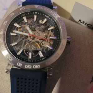 Michael Kors Mens Greer Automatic Navy 
